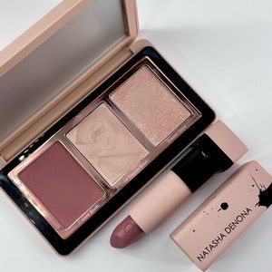 Natasha Denona My Dream Cheek Trio Palette & Lipstick
